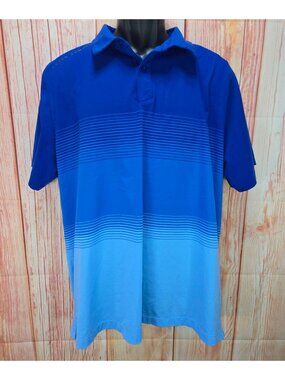 Under Armour Mens HeatGear Blue Gradient Polo XL